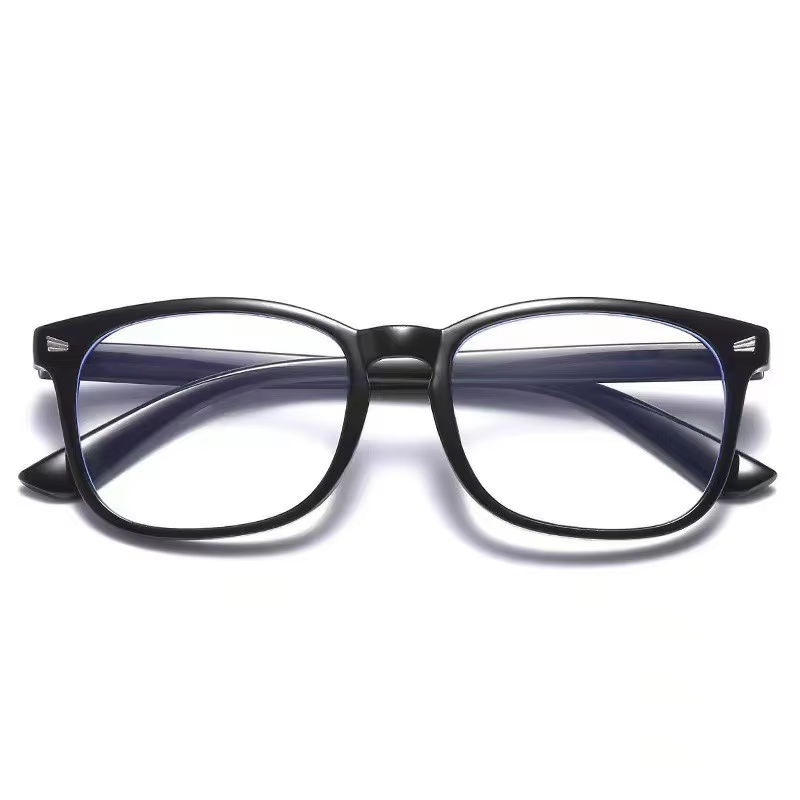 Blue Light Blocking Glasses for Men and Women - Matte Black and Transparent Fashionable Eyewear for Gaming and PC Use