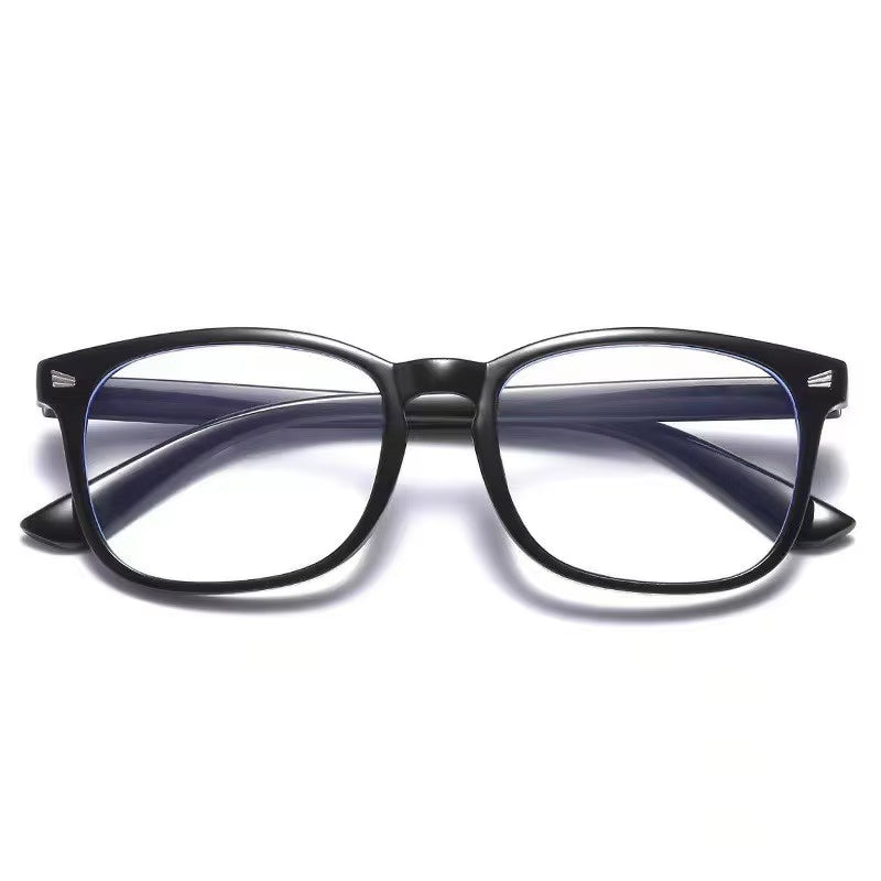Blue Light Blocking Glasses for Men and Women - Matte Black and Transparent Fashionable Eyewear for Gaming and PC Use