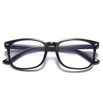 Blue Light Blocking Glasses for Men and Women - Matte Black and Transparent Fashionable Eyewear for Gaming and PC Use
